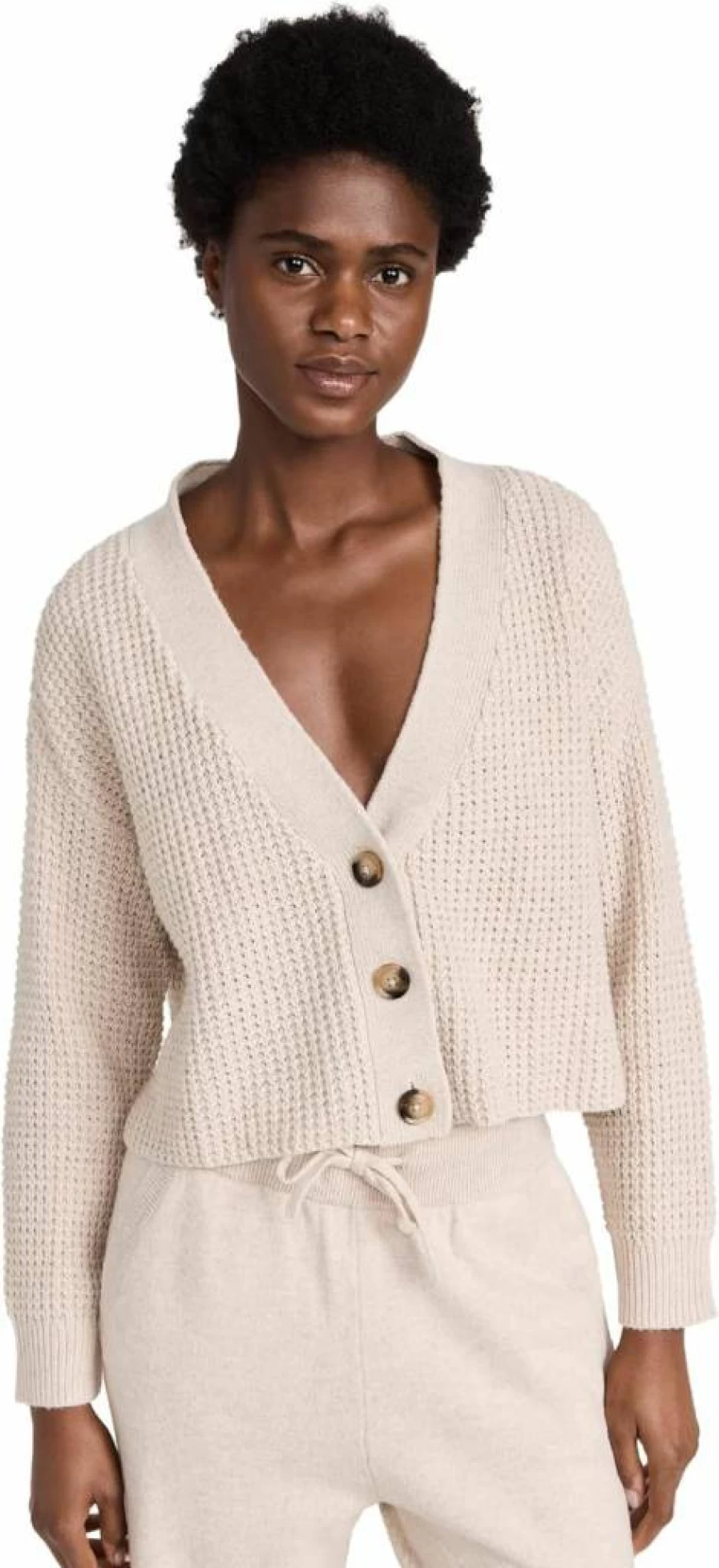 Eberjey Women's Cropped Cardigan Sweater - Soft Comfortable Lightweight Knit Top for Women