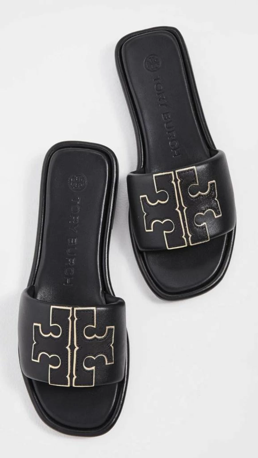 Tory Burch Women's Double T Logo Slide Sandals - Comfortable Sporty Slides for Women