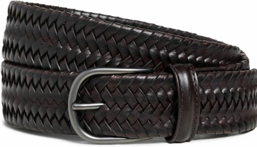 Anderson's Genuine Leather Woven Belt for Men - Premium Quality Dress & Casual Strap