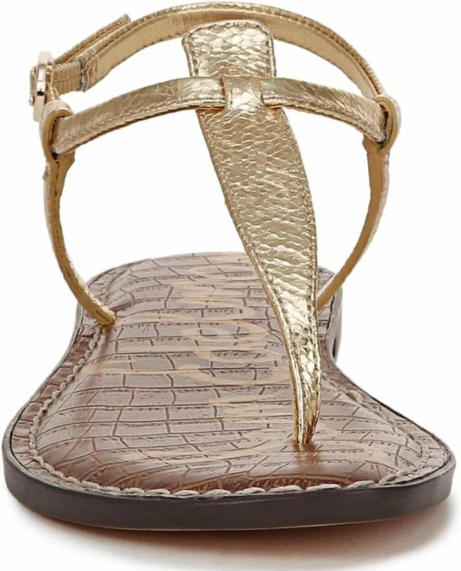 Sam Edelman Women's Gigi Flat Sandal – Comfortable Leather Summer Shoes for Women