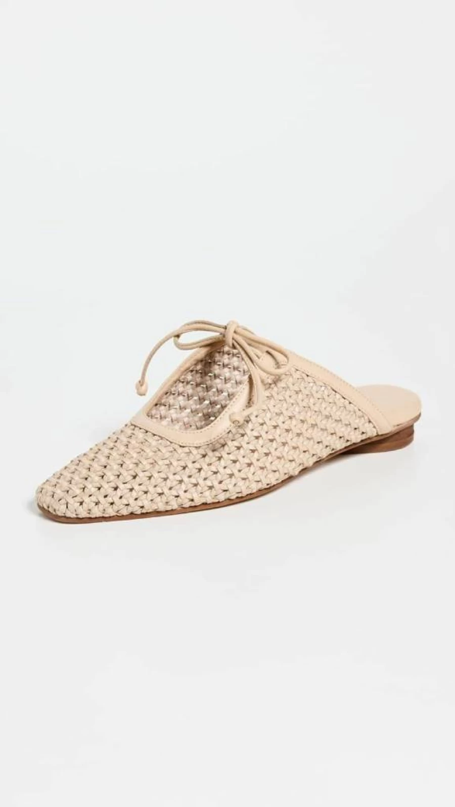 KAANAS Women's Ramio Basketweave Mules - Comfortable Slip-On Loafers for Casual Wear