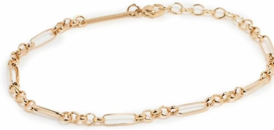 ZOE CHICCO Women's Medium Paperclip Rolo Chain Bracelet in Sterling Silver