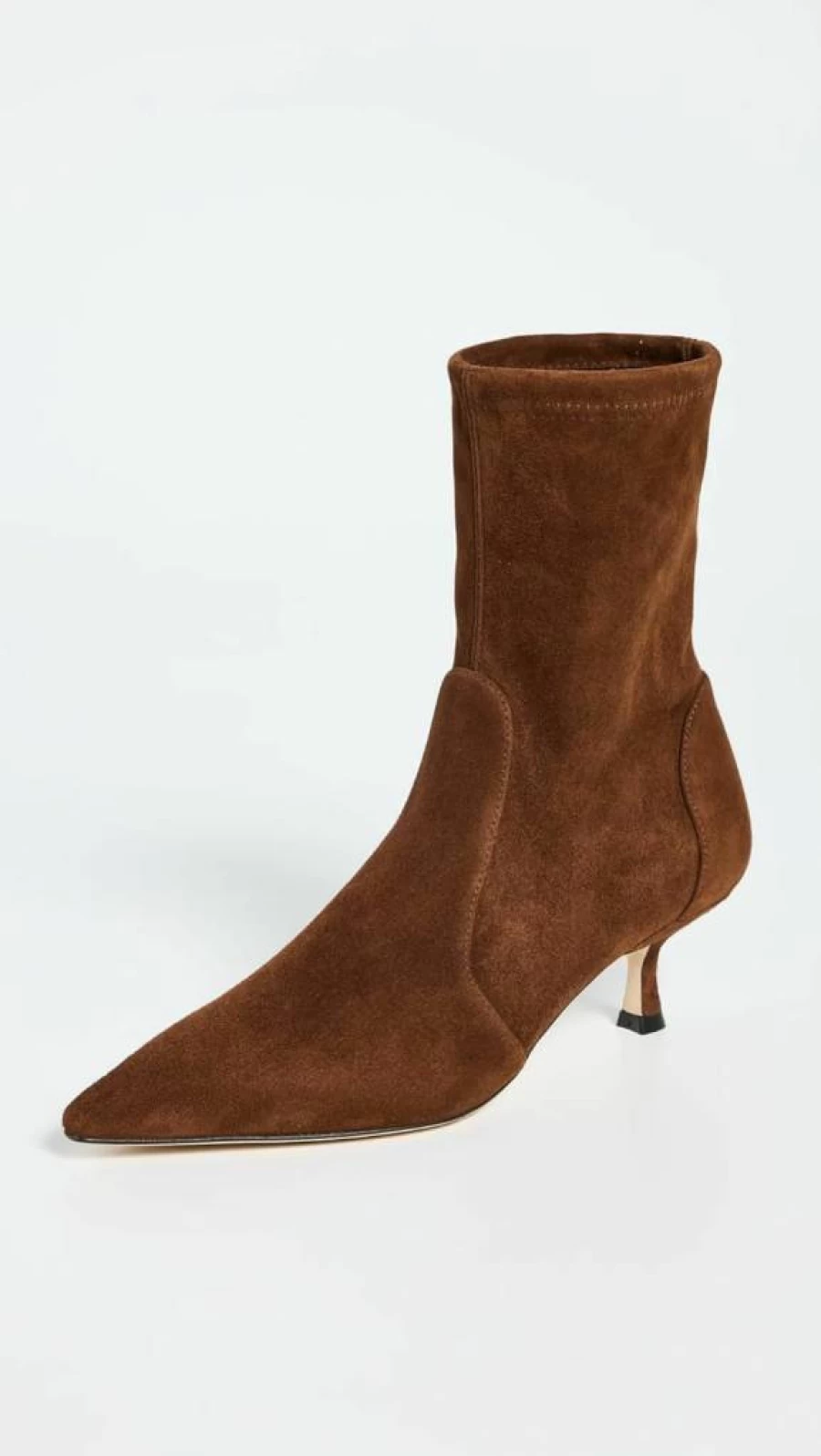Stuart Weitzman Women's Naomi 50mm Heel Ankle Booties | Leather Chelsea Boots for Women