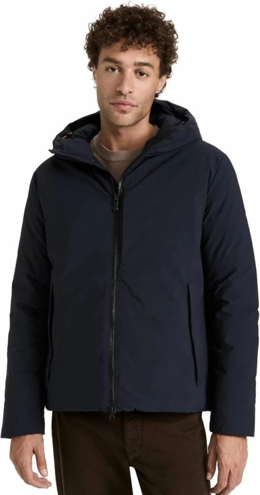 Save The Duck Men's Obione Hooded Puffer Jacket – Lightweight Waterproof Winter Coat