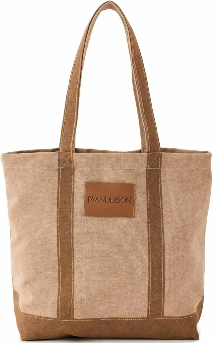 JW Anderson Canvas Tote Bag in Tobacco Brown - One Size Casual Carryall
