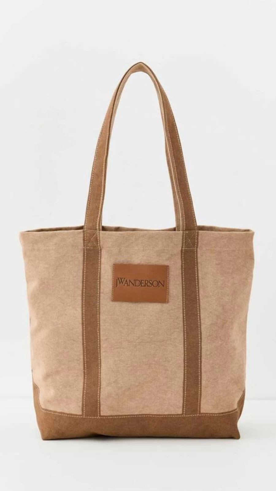JW Anderson Canvas Tote Bag in Tobacco Brown - One Size Casual Carryall