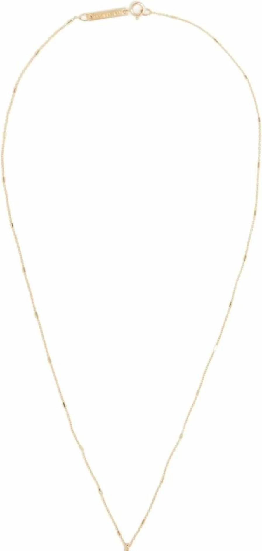 ZOE CHICCO 14K Gold Diamond Bar Necklace with Cable Chain - Elegant Women's Fine Jewelry