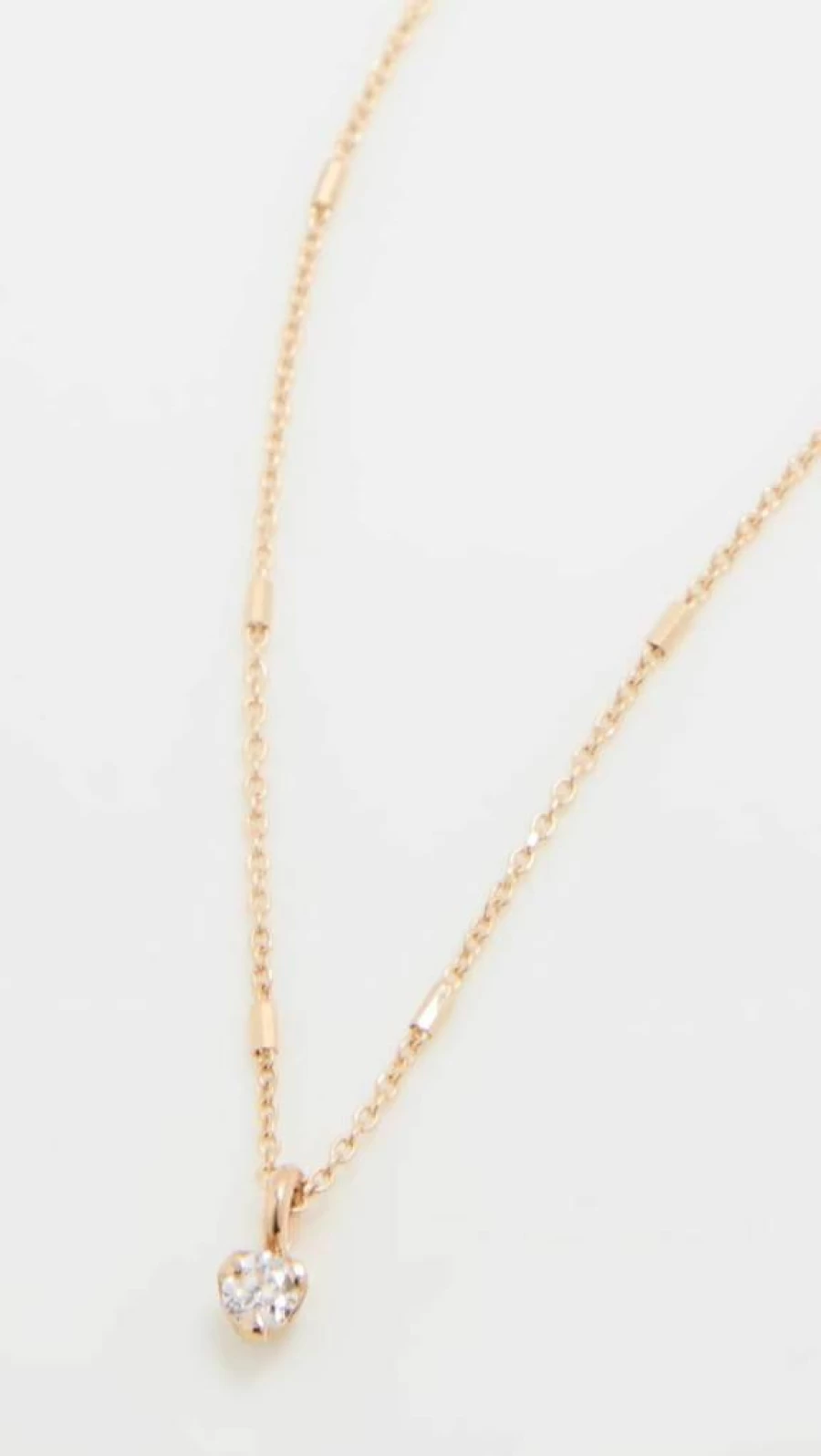 ZOE CHICCO 14K Gold Diamond Bar Necklace with Cable Chain - Elegant Women's Fine Jewelry