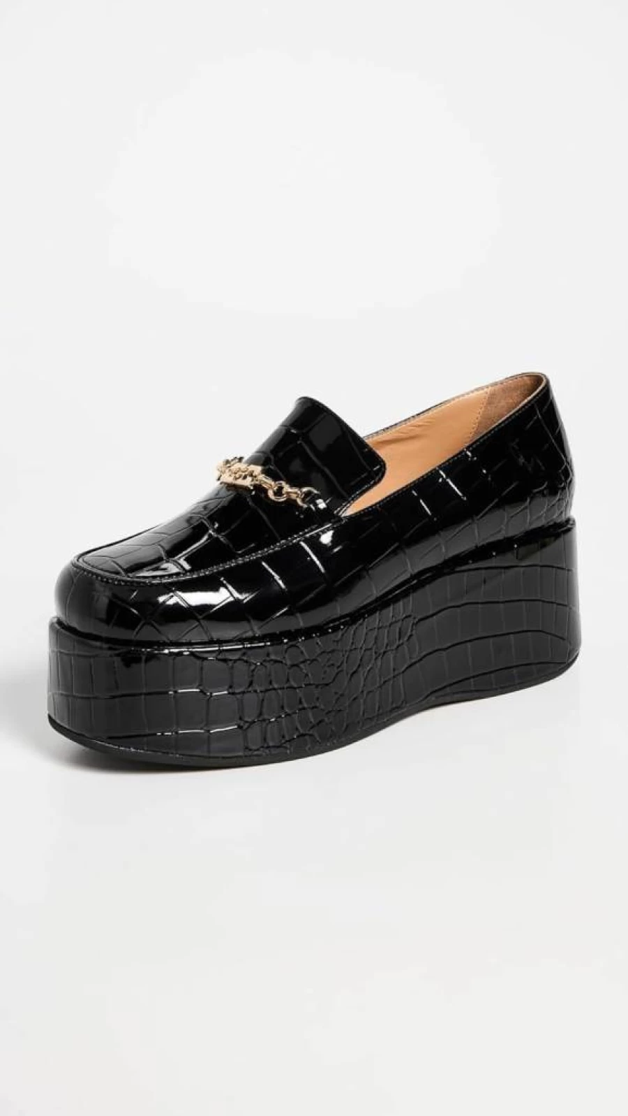 Ganni Women's Butterfly Chain Platform Loafers - Stylish Designer Slip-On Shoes for Women