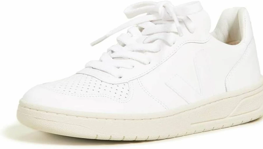 Veja Women's V-10 Lace Up Sneakers | Sustainable Vegan Leather Casual Shoes