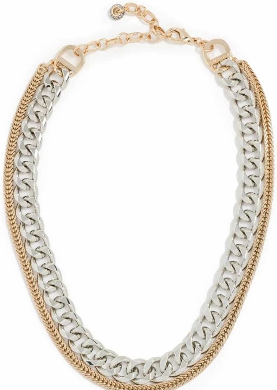 DEMARSON Women's Bronx Necklace - Elegant Gold-Plated Pendant for Everyday Wear