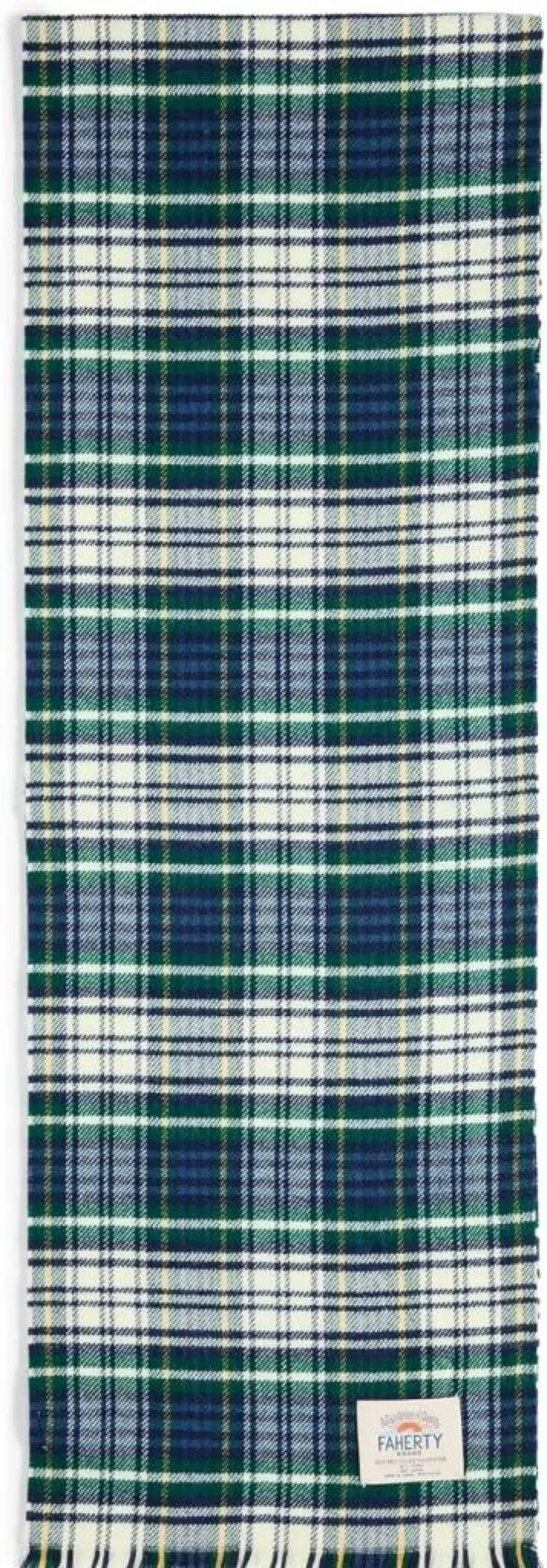 Faherty Men's Leary Plaid Scarf - Classic Checkered Winter Scarf for Men
