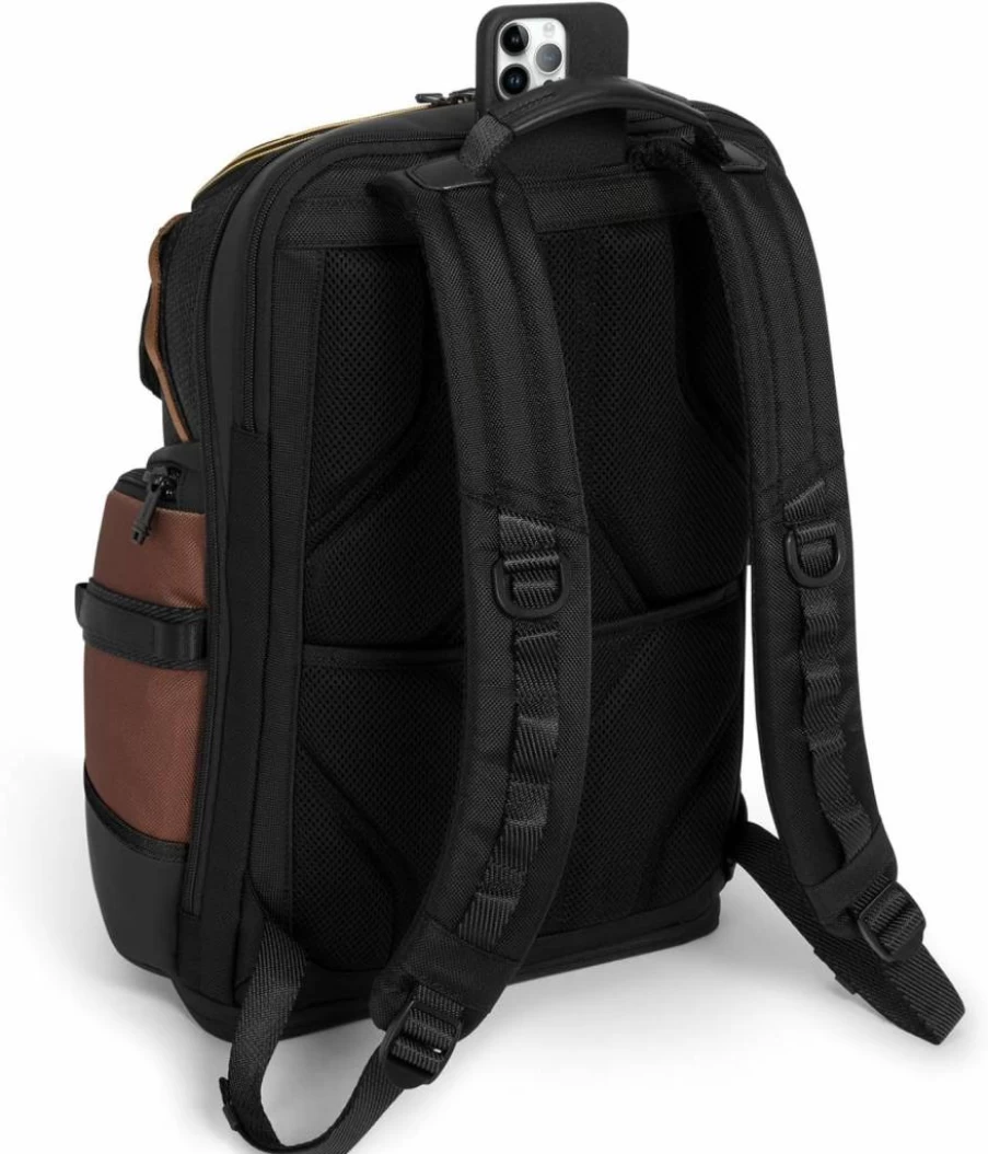 TUMI Alpha Bravo Nomadic Backpack - 18.8 Inch Durable Laptop Backpack for Travel & Work - Fits 15 Inch Laptop - Black Onyx Carry-On Backpack