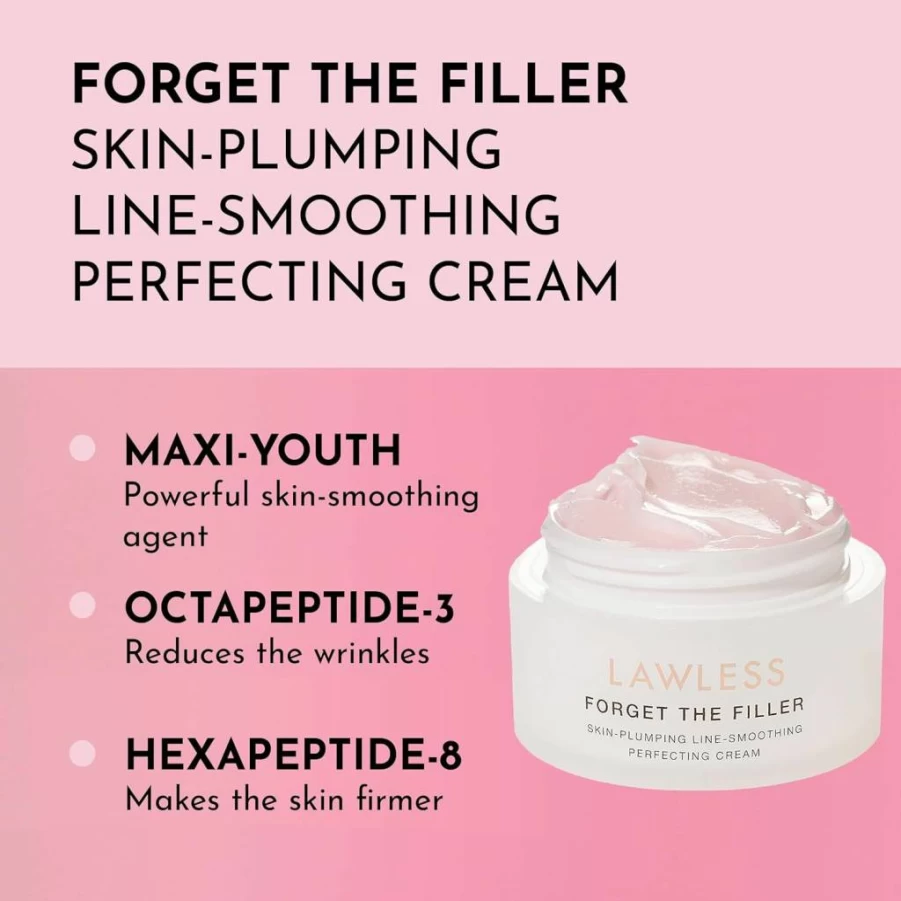 LAWLESS Forget The Filler Perfecting Cream - Hydrating & Smoothing Face Cream for Flawless Skin