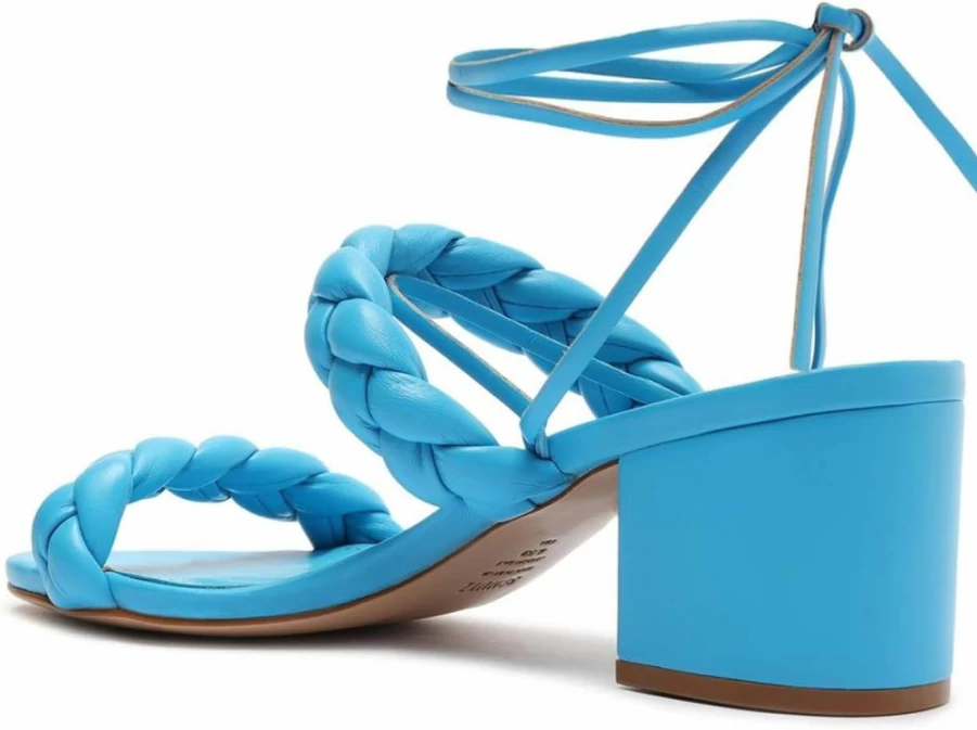 SCHUTZ Dethalia Women's Straw Wedge Sandals - Summer Beach Espadrille Platform Shoes
