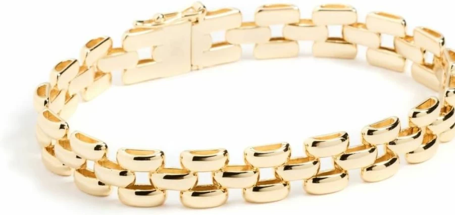 ADINA EDEN Women's Solid Stainless Steel Link Bracelet Watch