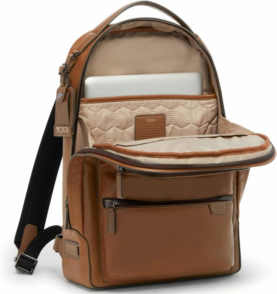 TUMI Bradner Men's Backpack - Black/Bombe - Durable Laptop Backpack for Travel & Business