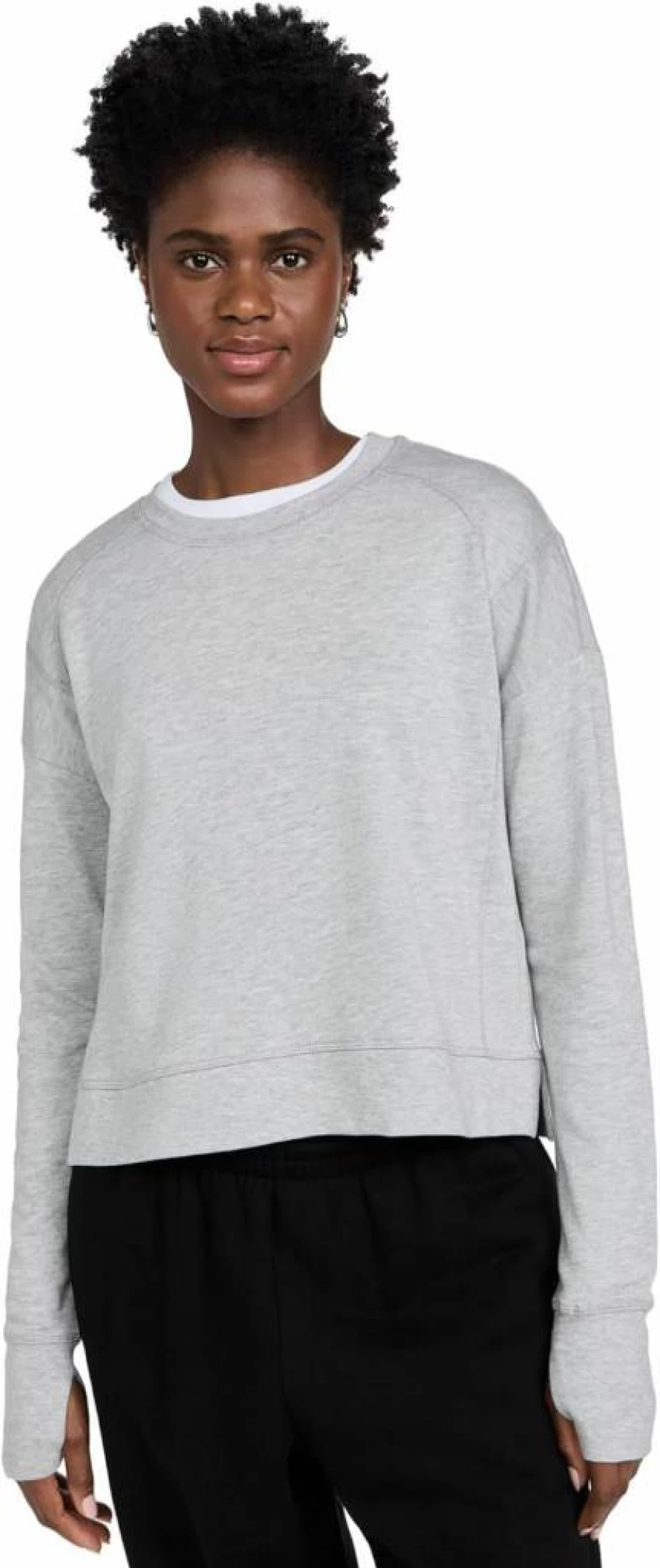 Sweaty Betty Women's After Class Crop Sweatshirt - Yoga Workout Hoodie