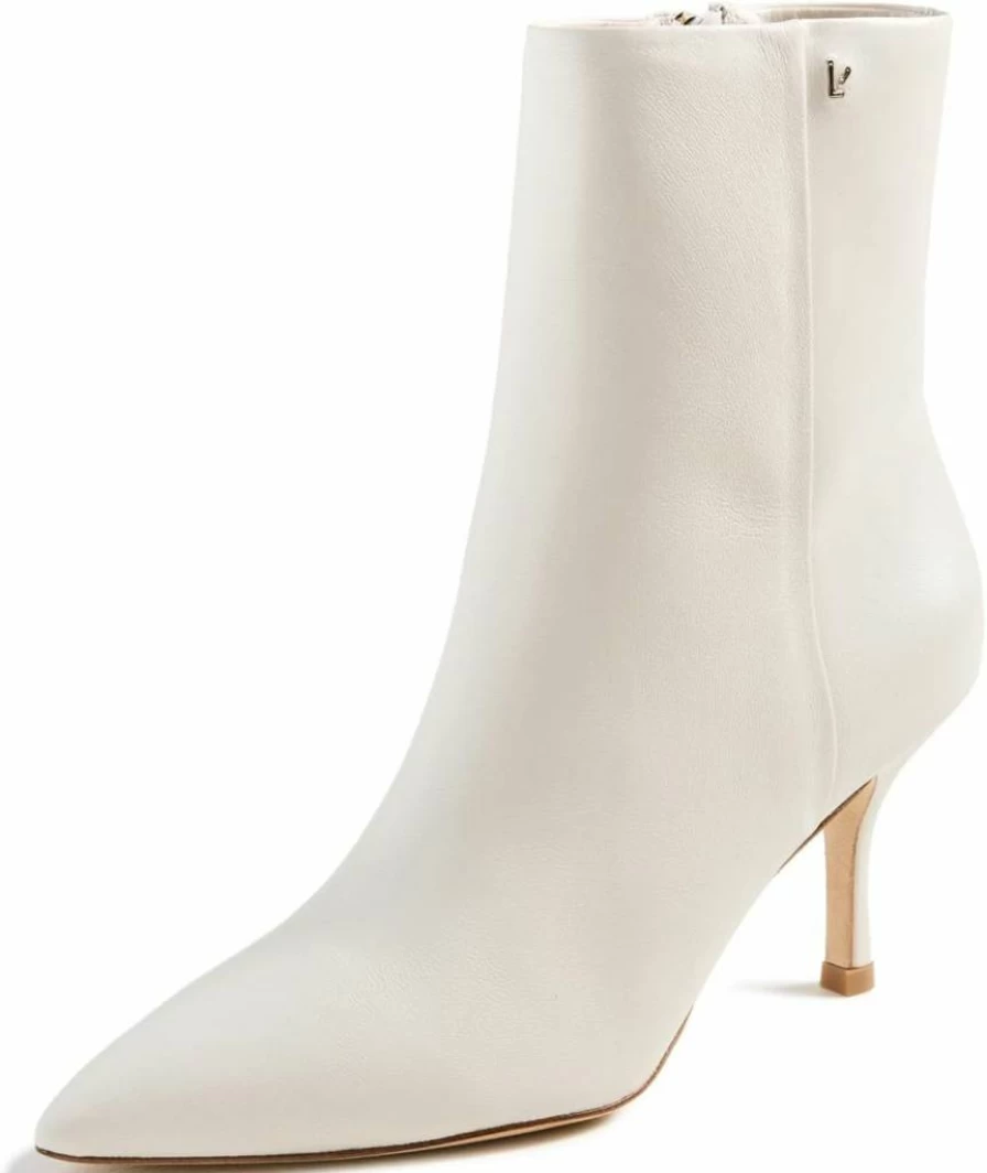 Larroude Women's Mini Kate Boots | Chunky Heel Ankle Boots | Leather Fashion Booties for Women