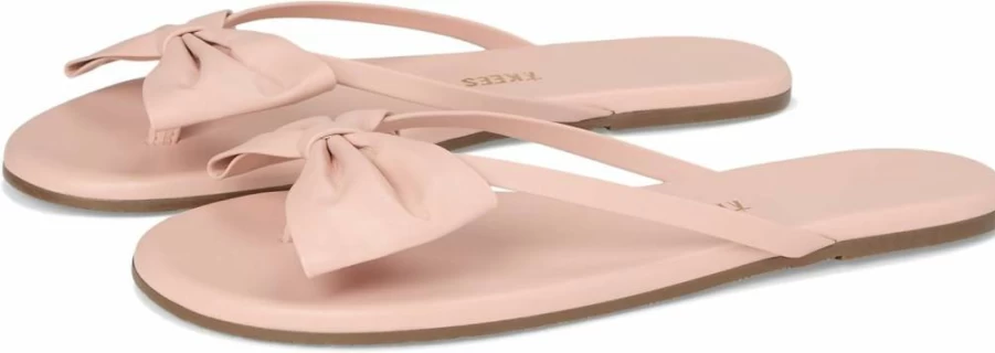 TKEES Women's Lily Oversized Bow Flip-Flops | Comfortable Sandals for Women | Stylish Slide Sandals