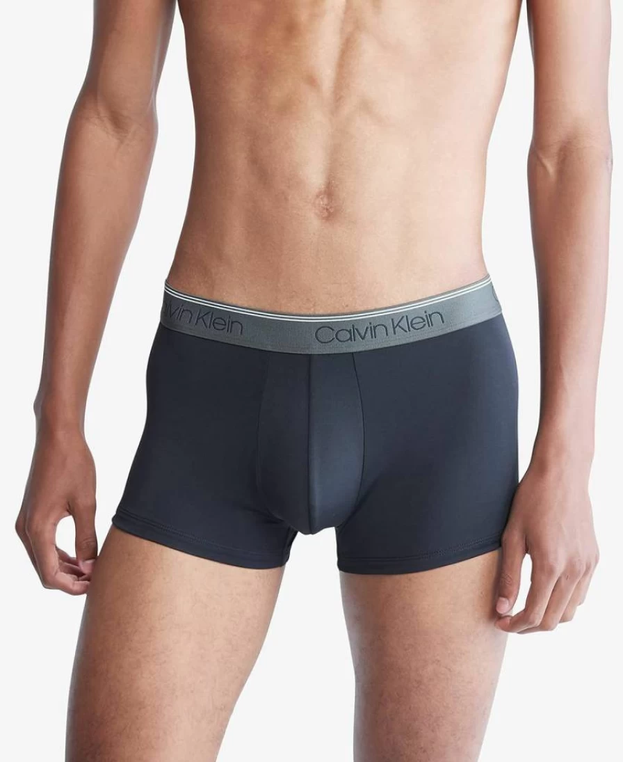 Calvin Klein Men's 3-Pack Micro Stretch Low Rise Trunks Underwear Comfort Fit