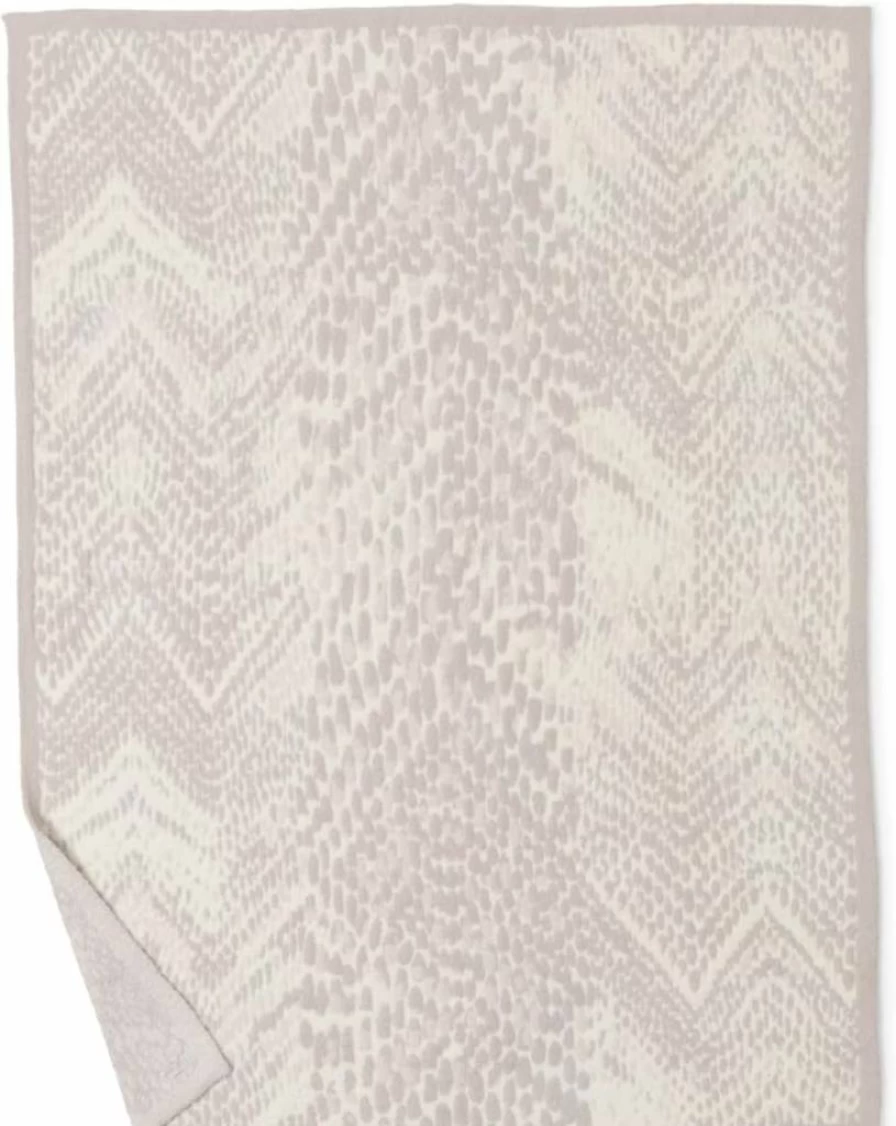 Barefoot Dreams Cozychic Snakeskin Throw Blanket for Women - Luxurious Soft Plush Throws