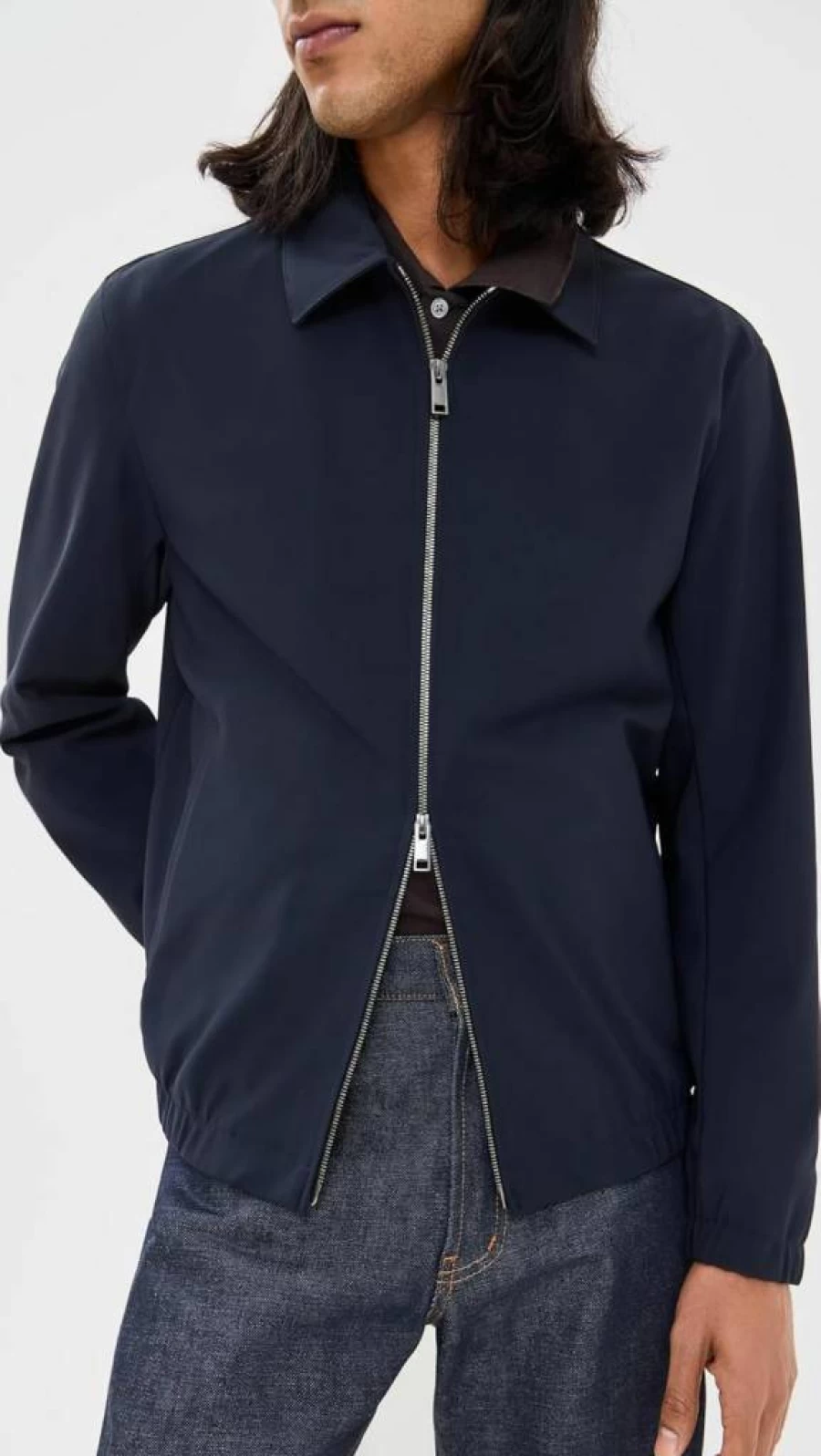 Theory Men's Brody Jacket - Slim Fit Ponte Blazer for Business Casual Wear