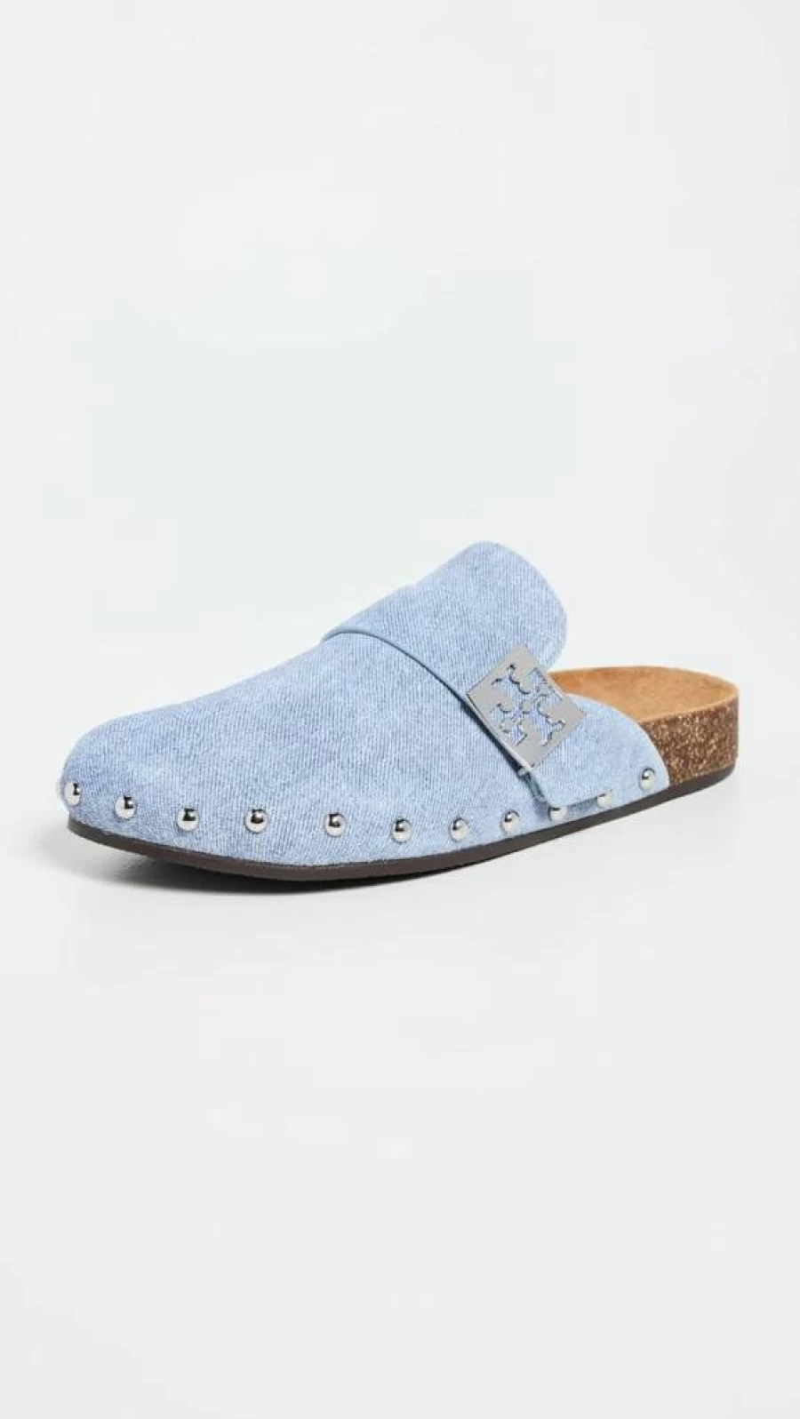 Tory Burch Women's Mellow Stud Mules - Soft Leather Slip-On Loafers with Stud Detailing