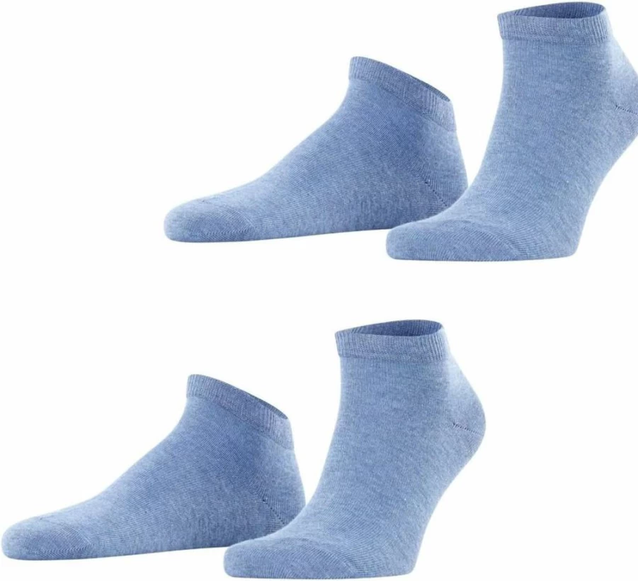 FALKE Men's Happy Cotton Sneaker Socks - Breathable Lightweight Ankle Socks, 2-Pair Pack