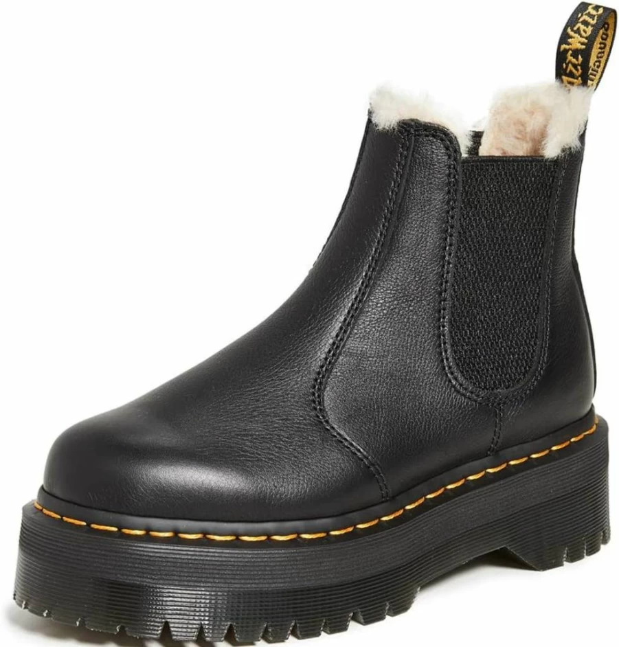 Dr. Martens Women's Chelsea Ankle Boots - Lightweight Unlined Snow Design