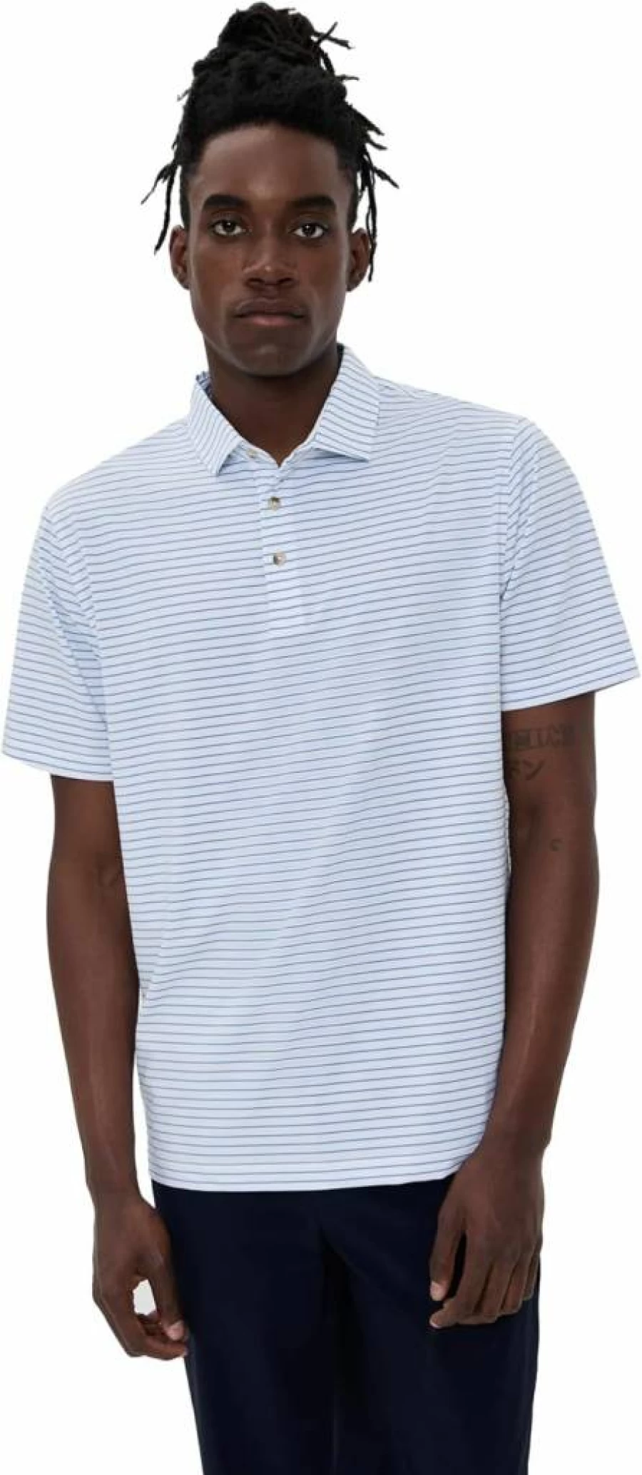 Fair Harbor Men's Compass Golf Polo Shirt – Moisture-Wicking & UV Protection Performance Top
