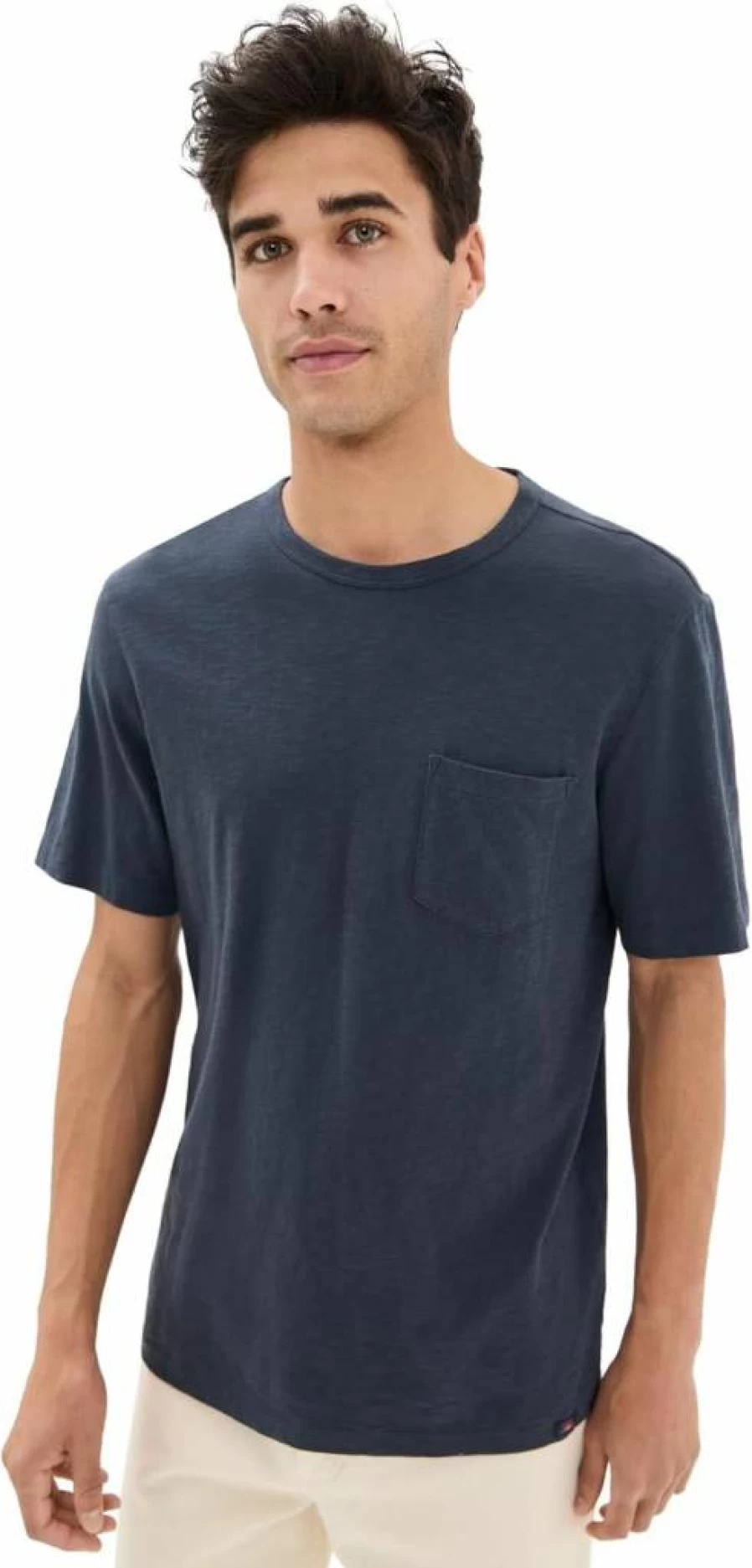Faherty Men's Sunwashed Cotton Pocket T-Shirt - Soft Casual Tee
