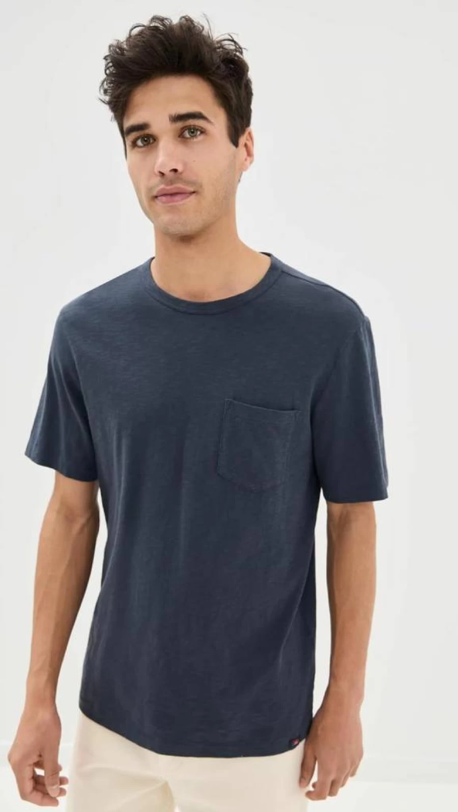Faherty Men's Sunwashed Cotton Pocket T-Shirt - Soft Casual Tee