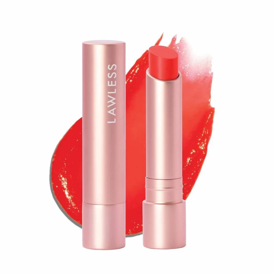 LAWLESS Pink Marshmallow Lip Plumping Balm - Tinted, Smoothing, Filler-Free, 0.09 Oz