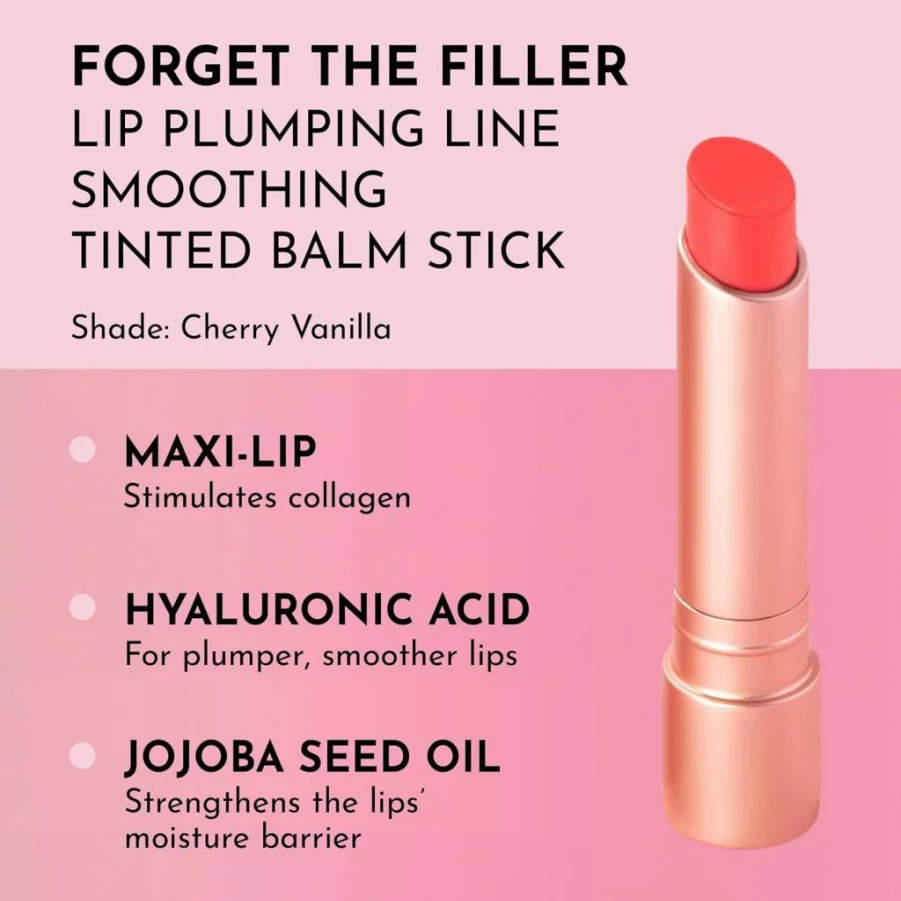 LAWLESS Pink Marshmallow Lip Plumping Balm - Tinted, Smoothing, Filler-Free, 0.09 Oz