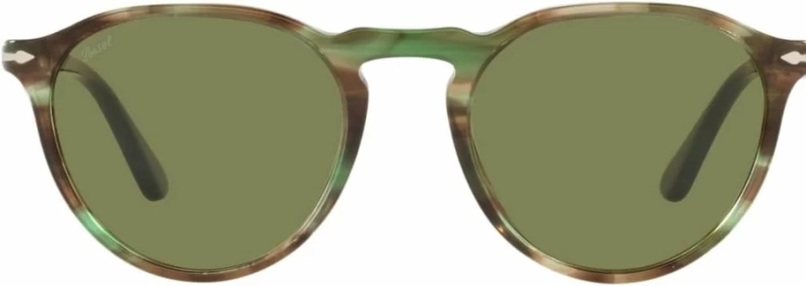 Persol PO3286S Round Acetate Sunglasses for Men & Women – Classic Italian Design with UV Protection