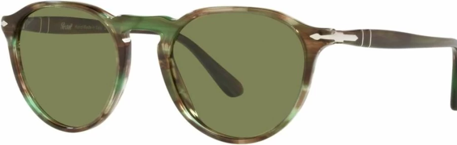 Persol PO3286S Round Acetate Sunglasses for Men & Women – Classic Italian Design with UV Protection
