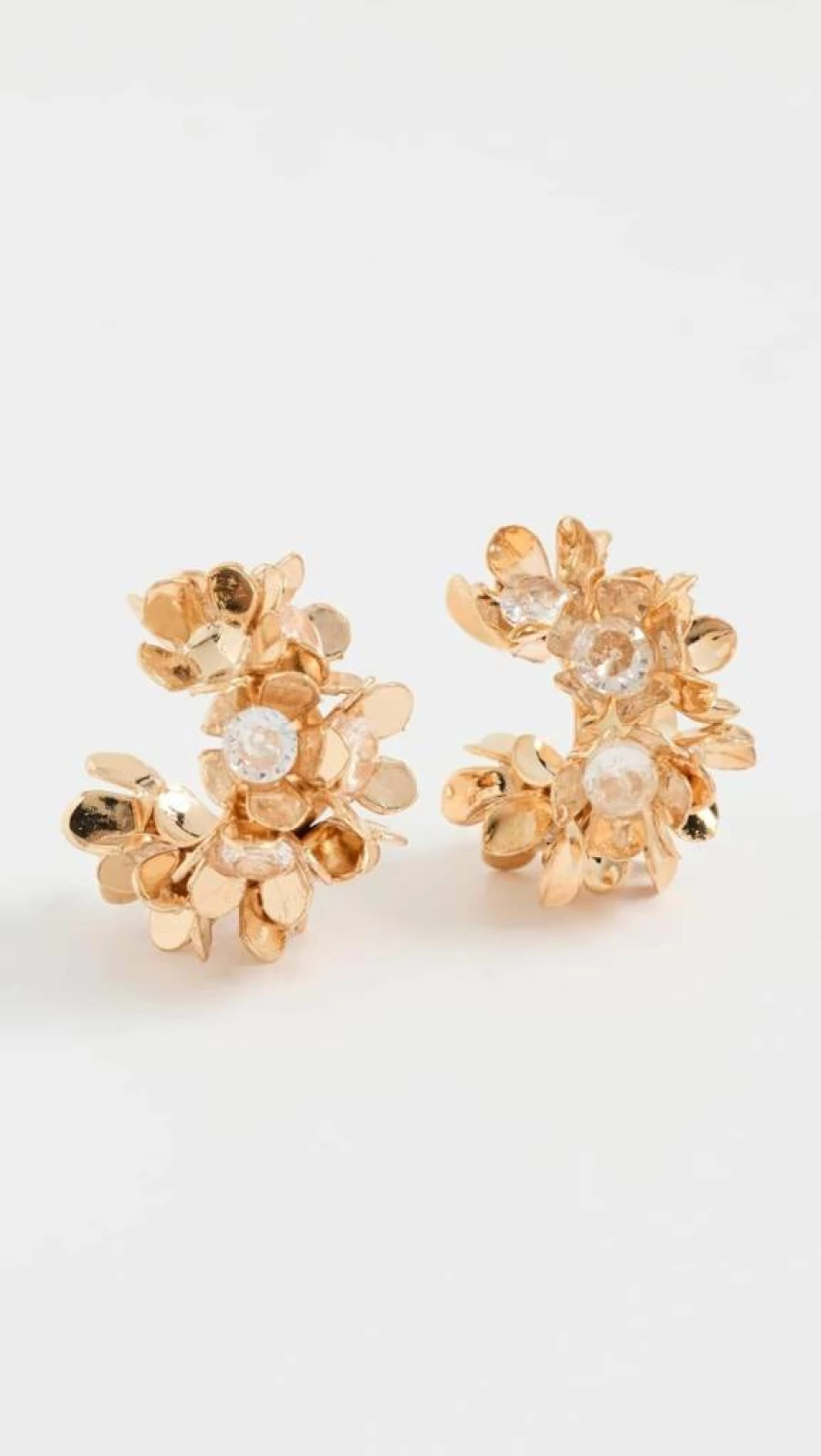 SHASHI Women's Floral Ear Cuffs - Elegant Tina Flower Design for Stylish Accessories