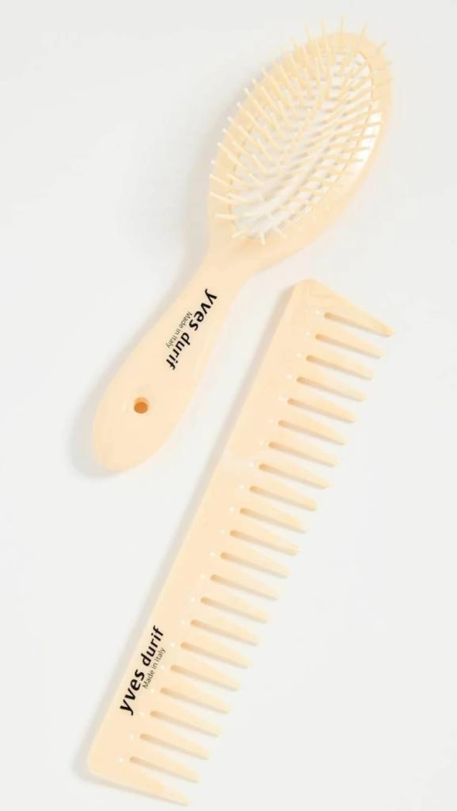 Yves Durif Women's Petite Hair Brush and Comb Set for Fine Hair, Compact Travel Size