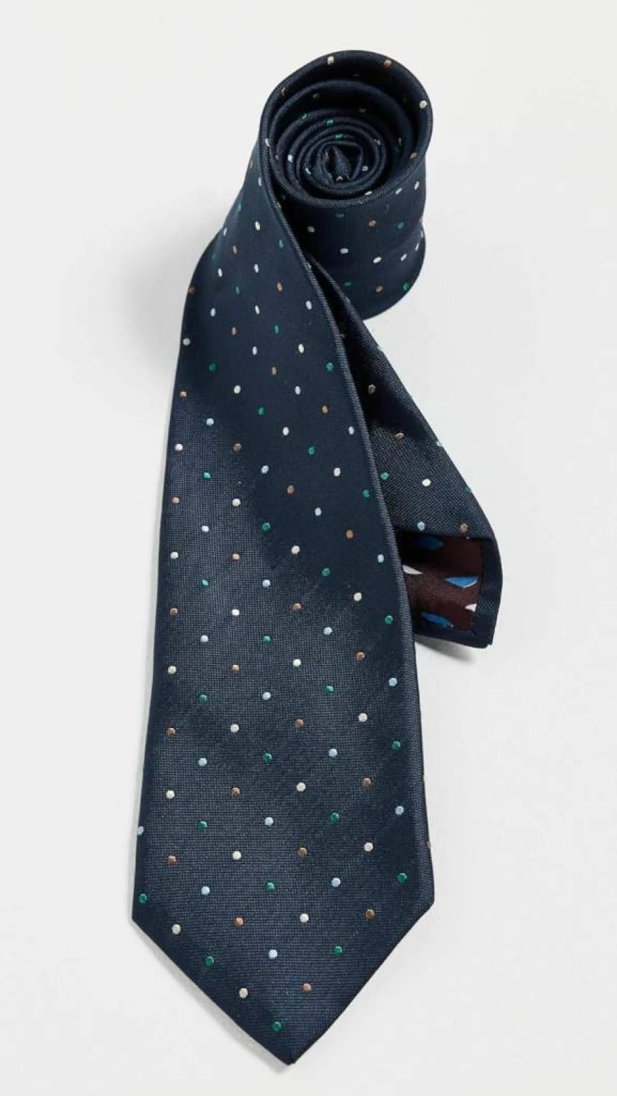 Paul Smith Men's Silk Tie with Polka Dot Design - Luxury Designer Necktie for Men