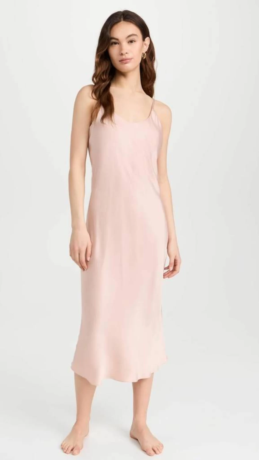 Lunya Washable Silk Slip Dress for Women - Soft Sleep & Lounge Dress
