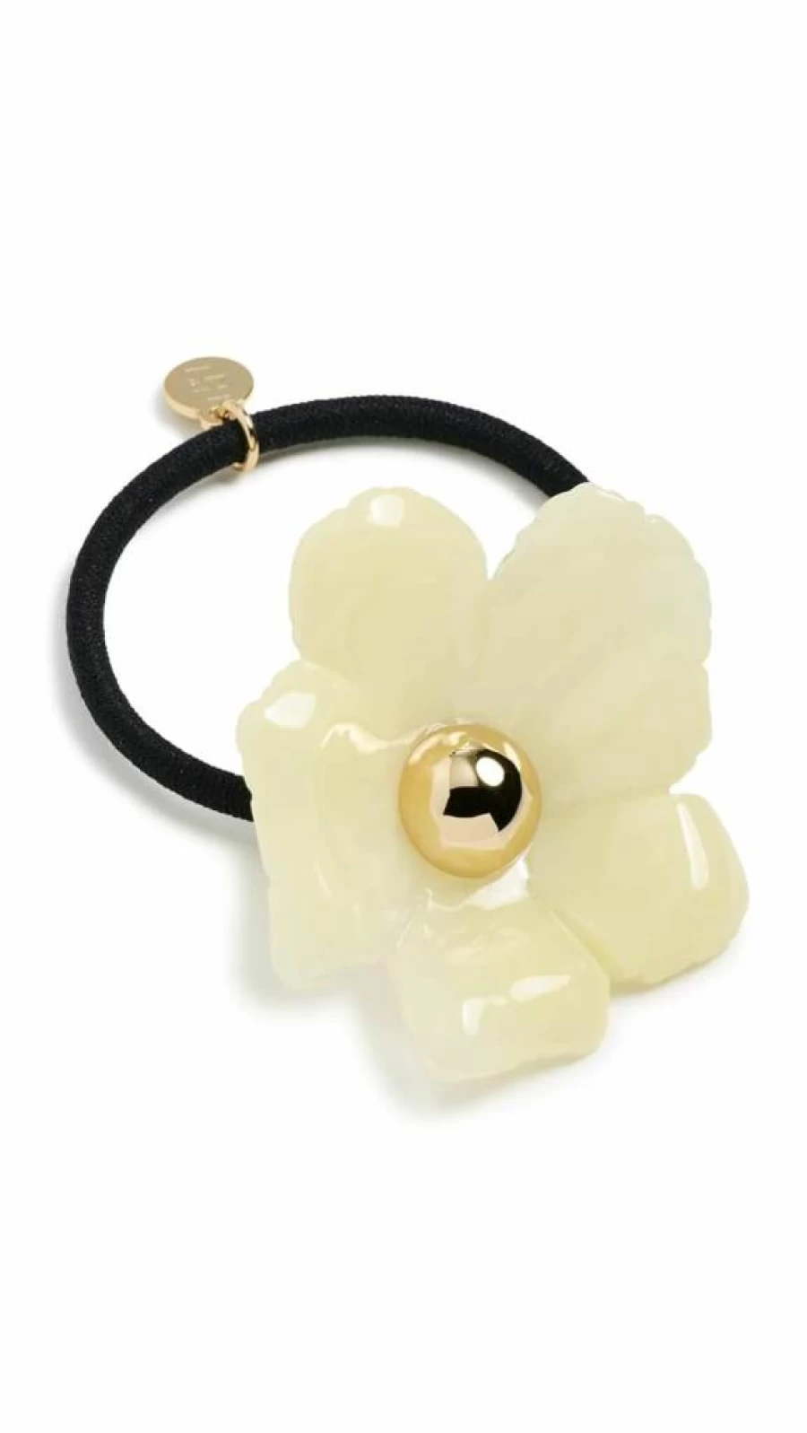 LELET NY Resin Floral Cuff Bracelet with Yellow Quartz, Eden Pony Design, One Size Women's Fashion Jewelry