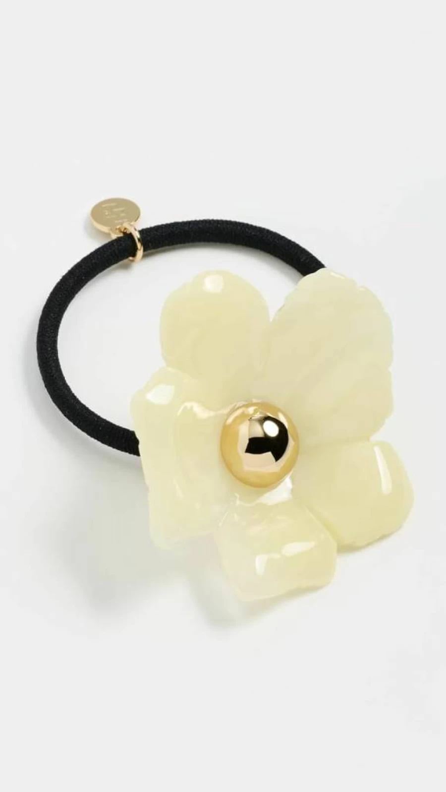 LELET NY Resin Floral Cuff Bracelet with Yellow Quartz, Eden Pony Design, One Size Women's Fashion Jewelry