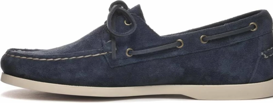 Sebago Portland Men's Roughout Leather Boat Shoes - Handsewn Moccasin Style with Non-Slip Rubber Sole