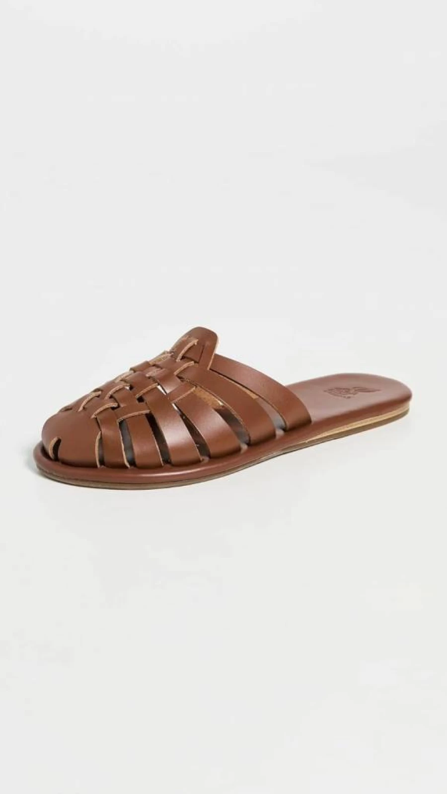 Ancient Greek Sandals Women's Matina Fisherman Slides - Handmade Leather Summer Sandals