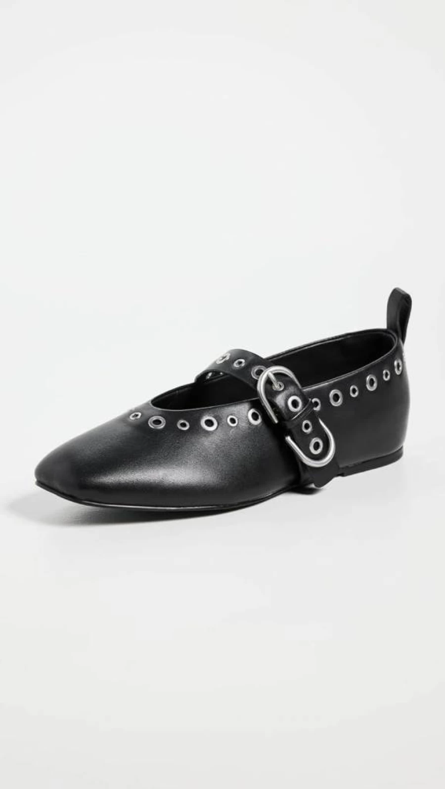 Rag & Bone Women's Spire Mary Jane Shoes with Grommet Detail, Black, Size 8.5 Medium US
