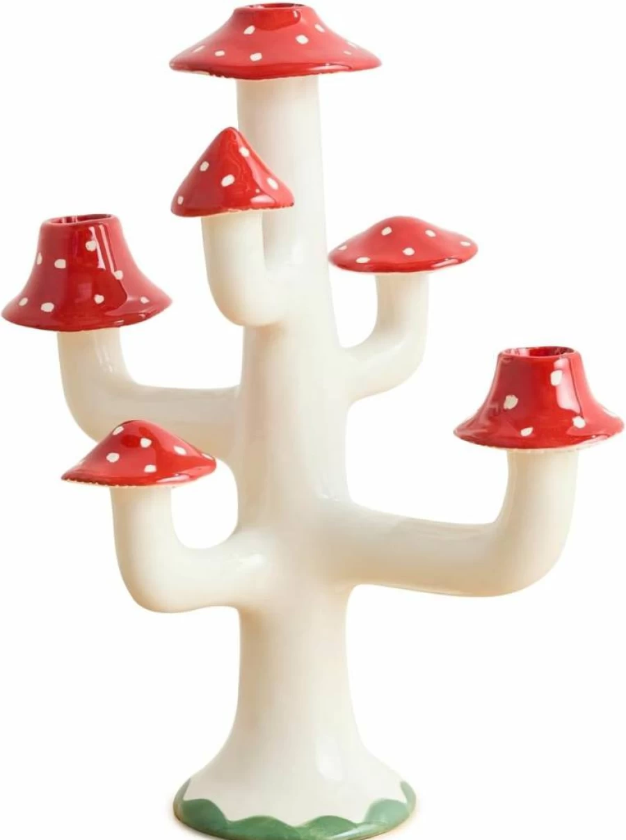 Laetitia Rouget Women's Magic Champs Red Candle Holder - Elegant Tabletop Decor, 1 Count