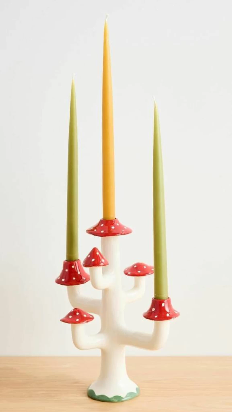 Laetitia Rouget Women's Magic Champs Red Candle Holder - Elegant Tabletop Decor, 1 Count