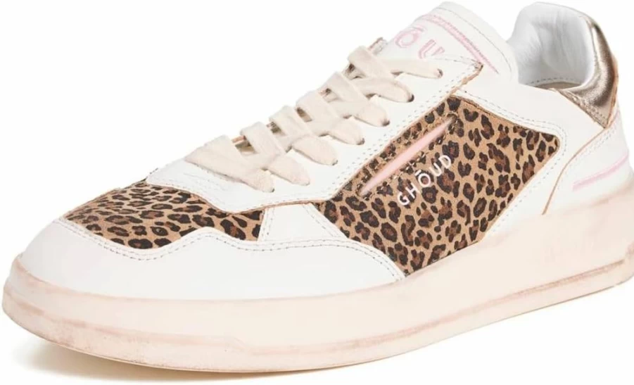 GHOUD Women's Lightweight Brushed Sneakers - Comfortable Low-Top Casual Shoes for Women