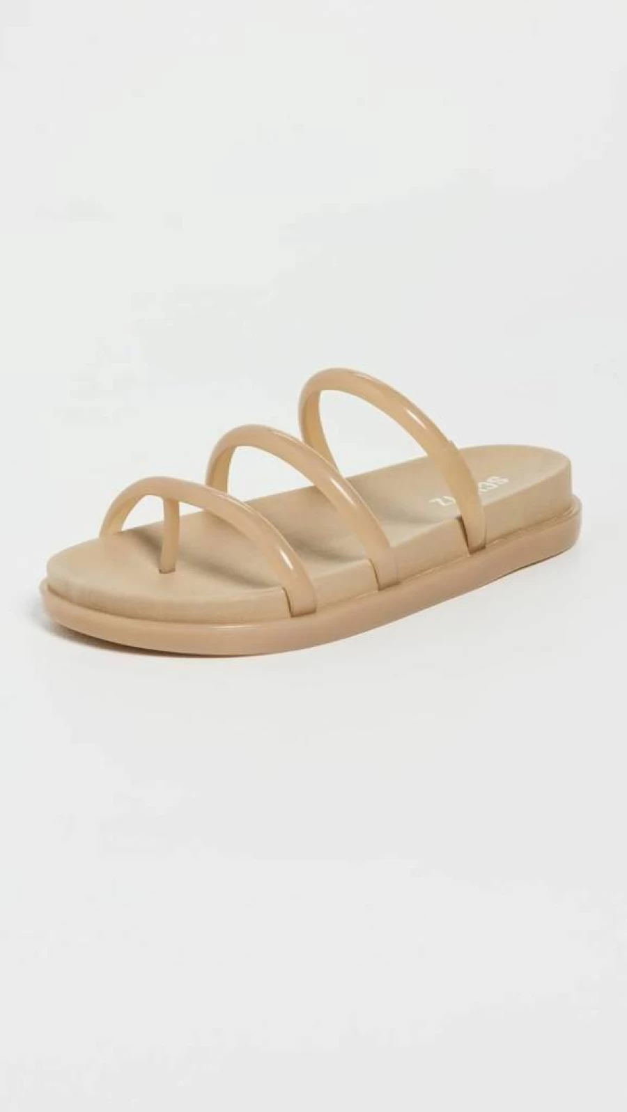 SCHUTZ Polly Sporty Jelly Sandals for Women - Comfortable Summer Slide Shoes